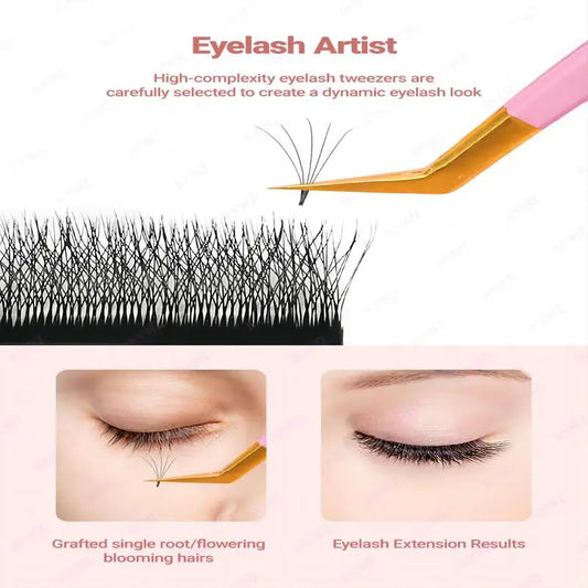 ملقط حواجب من الفولاذ المقاوم للصدأ - أداة دقيقة ذات طرف مائل للعناية بالشعر والوجه