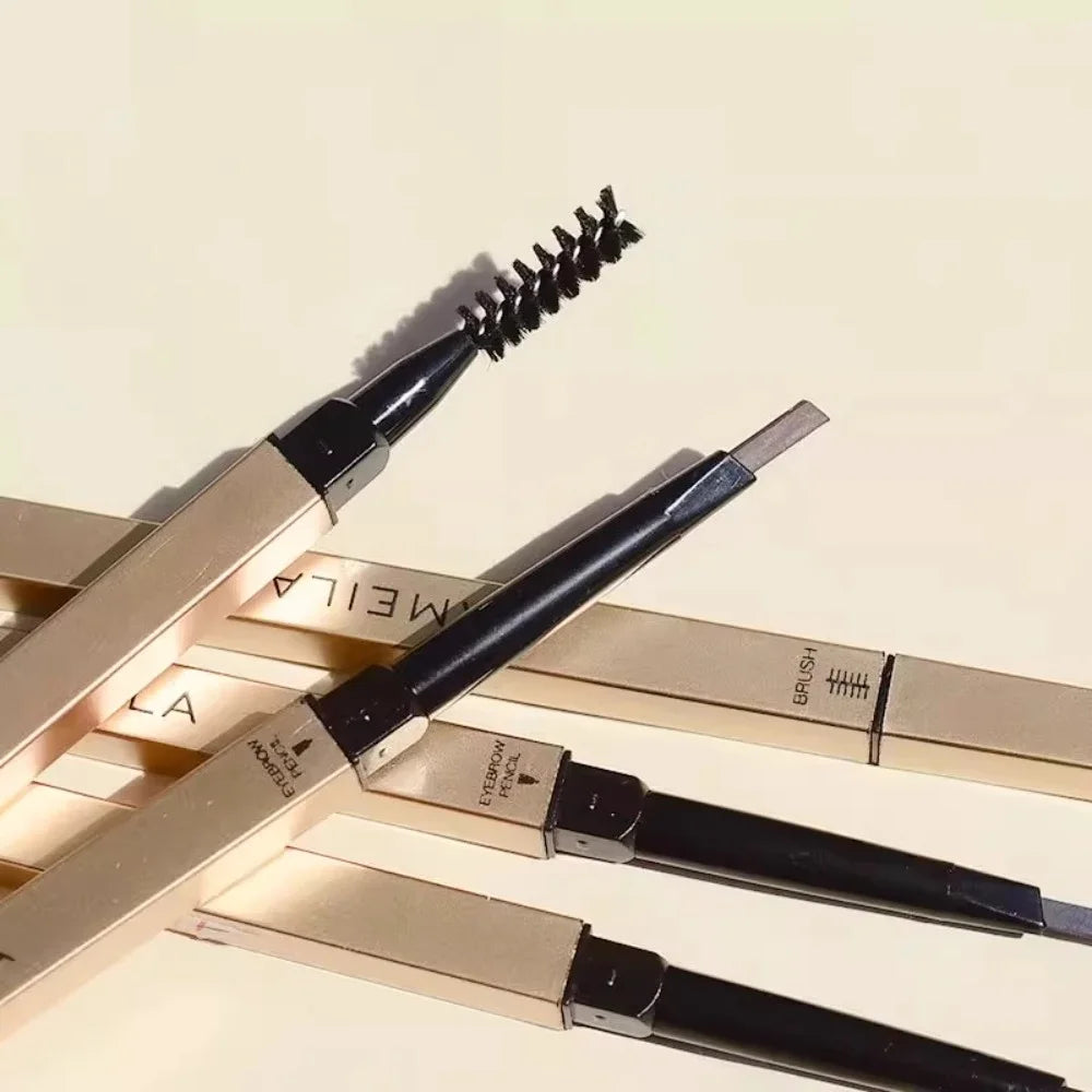 LuxuryGlow 5-Color Double Head Waterproof Eyebrow Pencil with Brush | Long-Lasting & Sweatproof