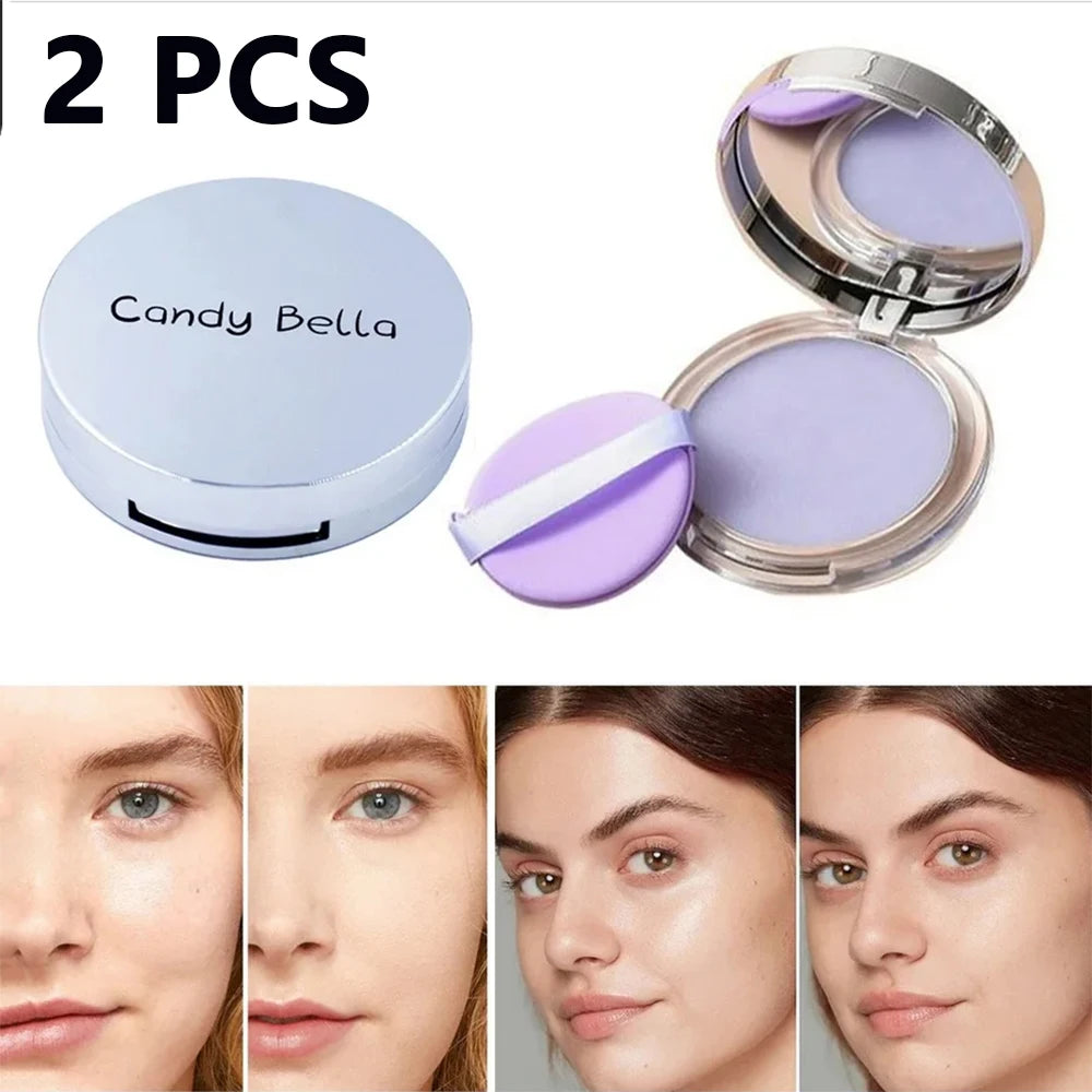 LuxuryGlow Lavender Matte Pressed Powder – Long-Lasting Oil Control Face Compact
