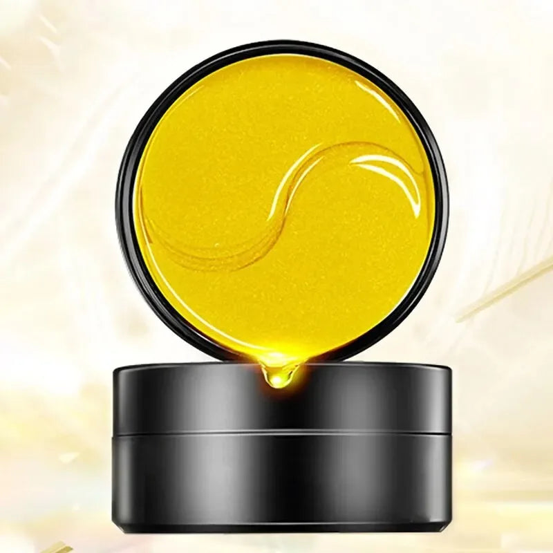 REAROYA 24K Gold Collagen Eye Mask – 60 Pcs for Dark Circles, Puffiness & Fine Lines