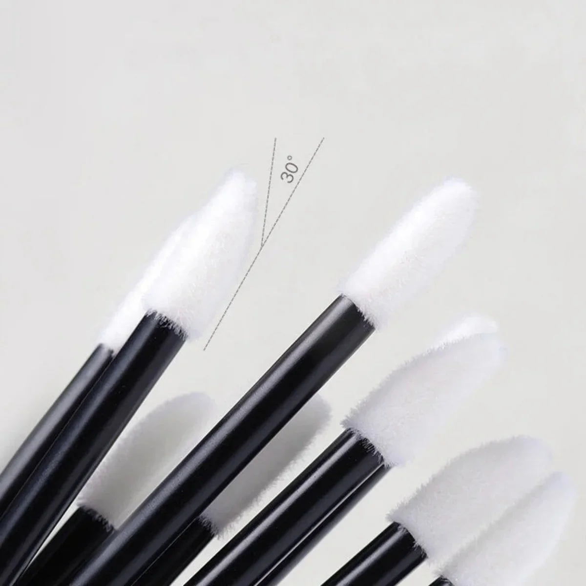ZXZZS 50PCS Disposable Lip Gloss Applicator Wands | Soft Nylon Makeup Brushes