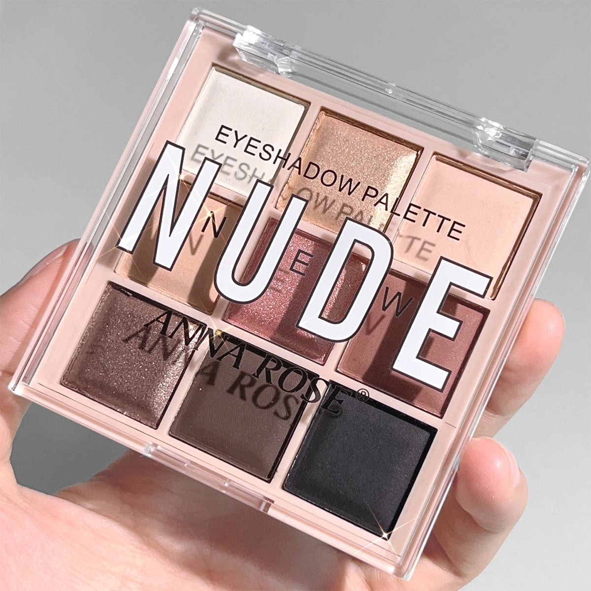 LuxuryGlow 9-Color Eyeshadow Palette – Matte, Shimmer & Glitter Milk Tea Shades | Waterproof, Long-Lasting Daily Makeup