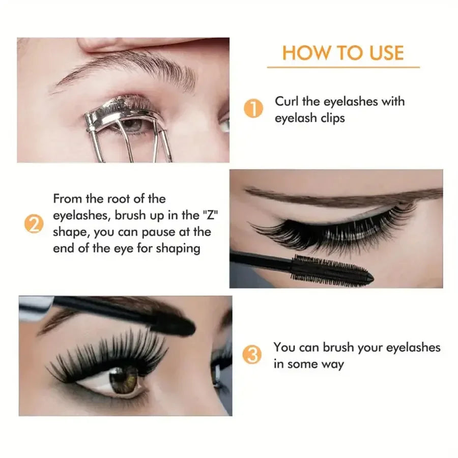 LANBENA Waterproof 4D Mascara – Smudge-Proof, Thickening & Long-Lasting Curl (9g)