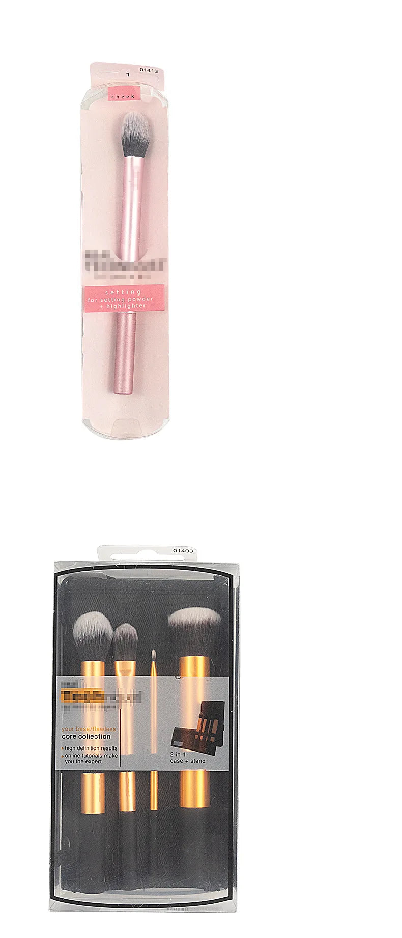 LuxuryGlow Complete Makeup Brush Set with Beauty Blender – Soft Wool Fiber for Face & Eyes