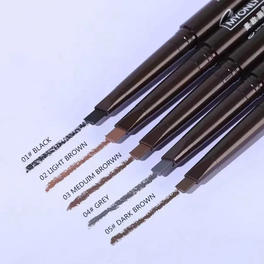 SAKSRAAR Natural Brown Waterproof Eyebrow Pencil – Ultra-Fine, Smudge-Proof, Long-Lasting