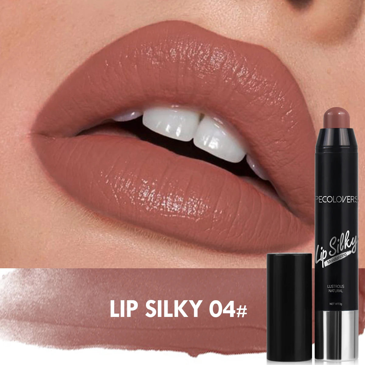 LuxuryGlow Waterproof Matte Lipstick Pencil – Long-Lasting, Non-Stick, Nude Lip Tint
