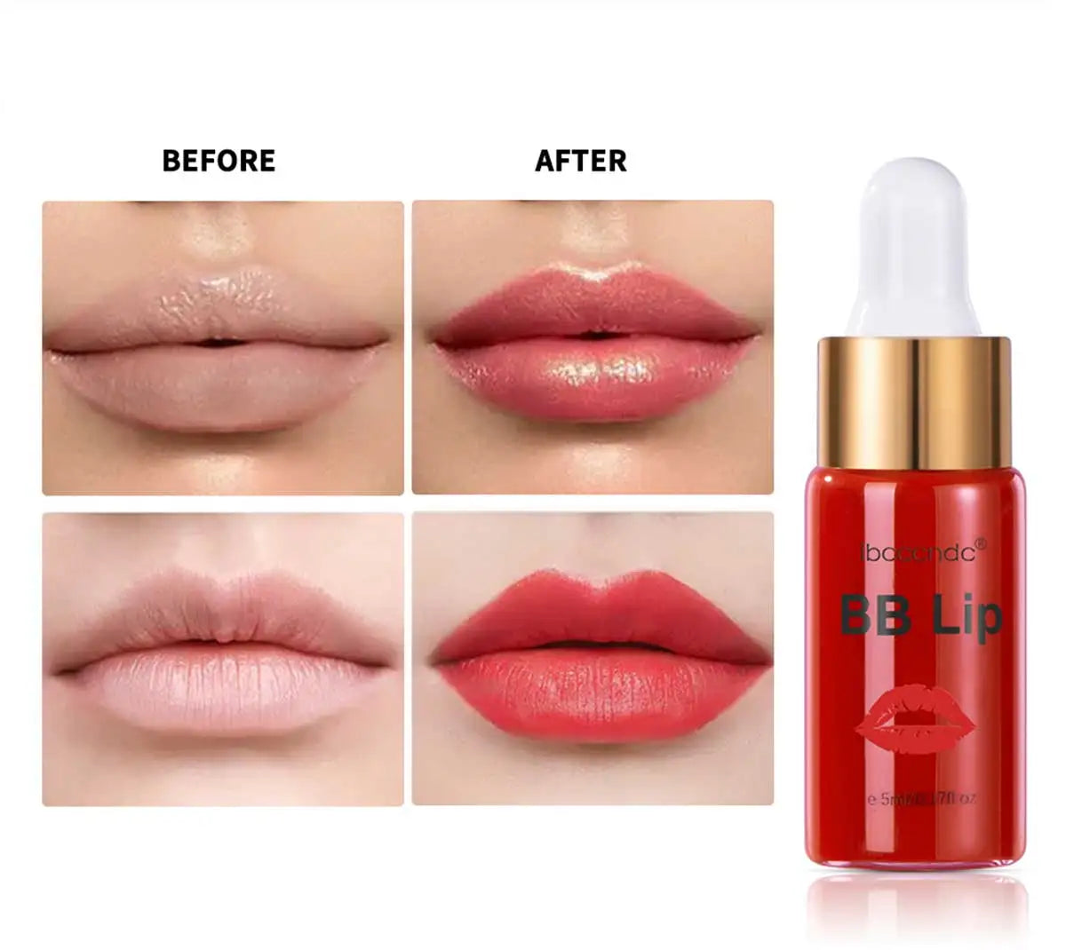 ibcccndc BB Lips Ampoule Serum Starter Kit – Semi-Permanent Gloss & Lip Tint Set (10pcs)