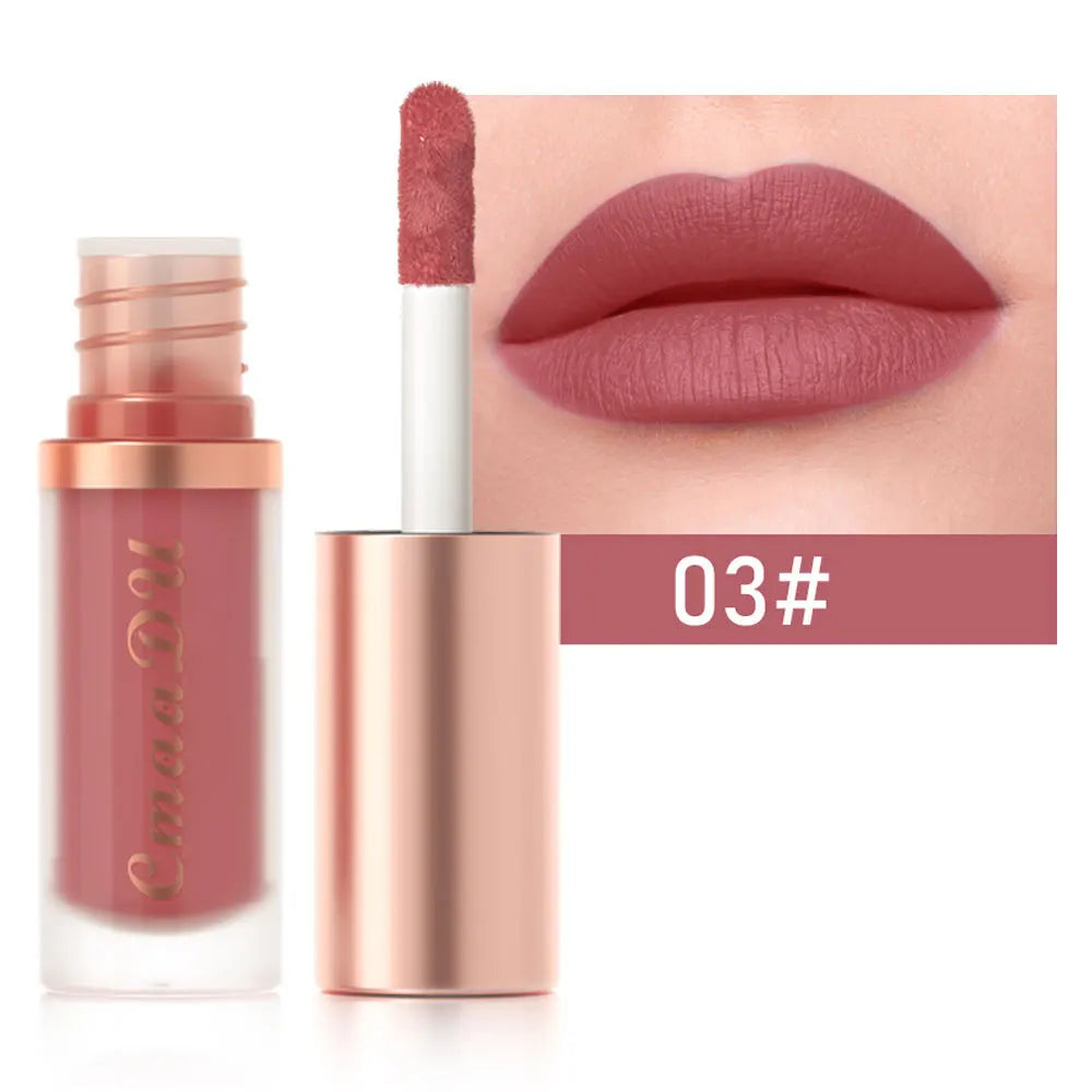 CMAADU Waterproof Matte Velvet Lip Gloss – Long-Lasting, Moisturizing, Non-Stick Formula