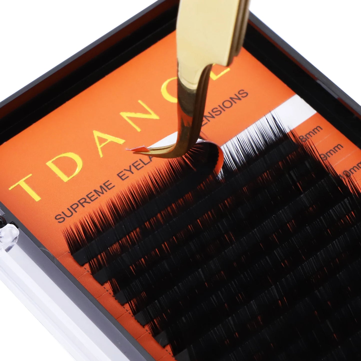 TDANCE 16 Rows Korea PBT Faux Mink Lashes – Soft Natural Russian Volume Extensions C180