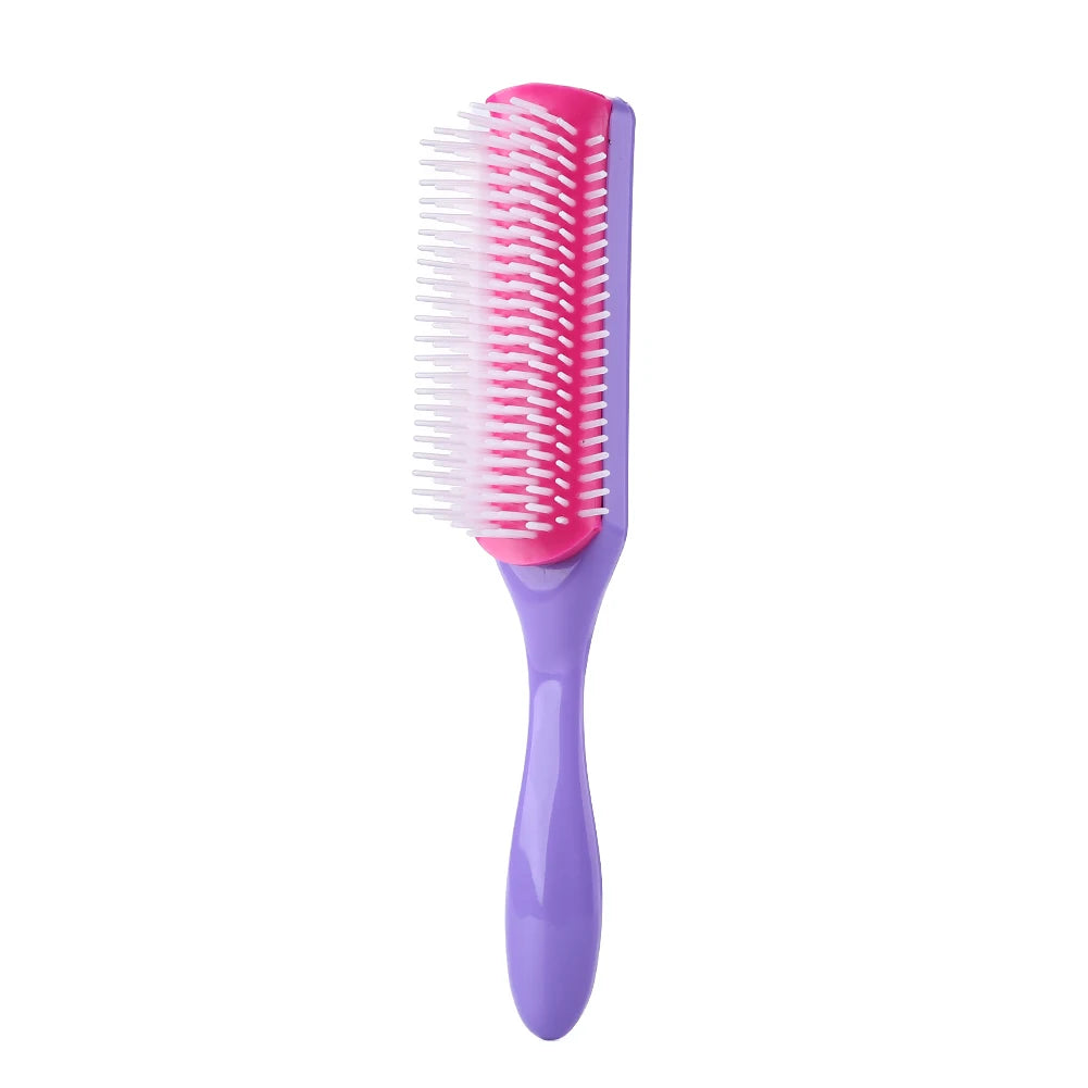 APWIKOGER 9-Row Detangling Hair Brush – Wet & Curly Hair Detangler with Scalp Massager