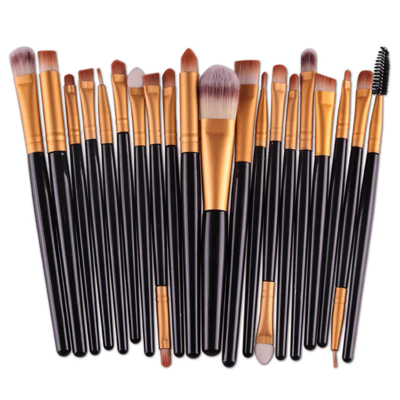 BeeChip 20 PCS Professional Makeup Brush Set – Soft Synthetic Brushes for Face & Eyes
