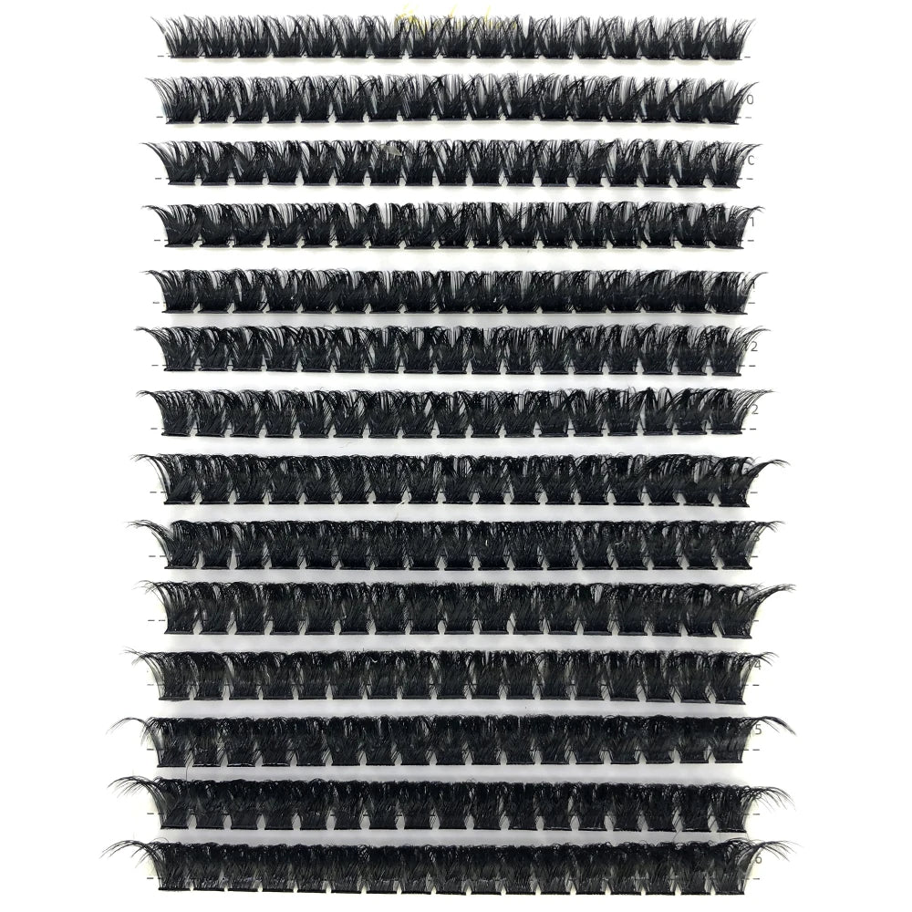 رموش HBZGTLAD D Curl Lash Clusters بمزيج 30D–100D - رموش صناعية ناعمة وطبيعية