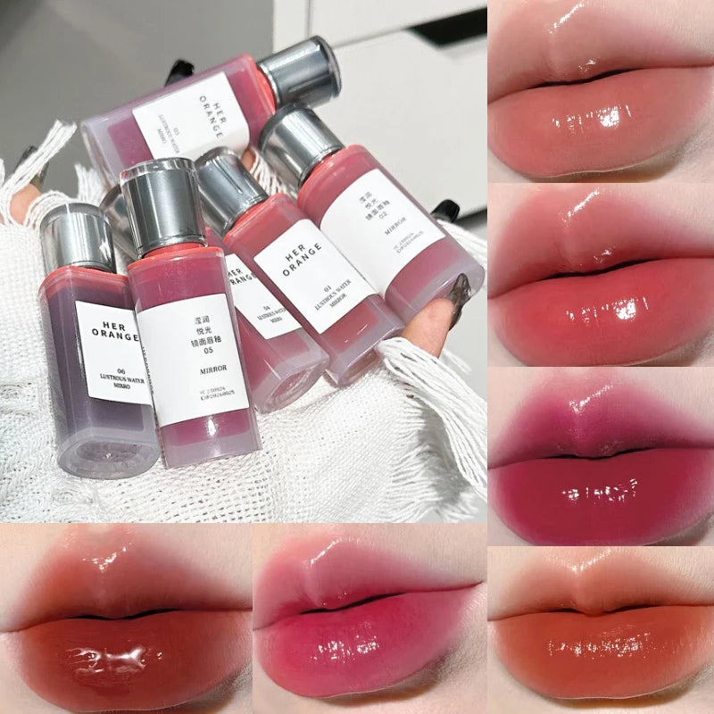 Laca de labios Crystal Gloss de HERORANGE: brillo cristalino, duradero y no pegajoso.