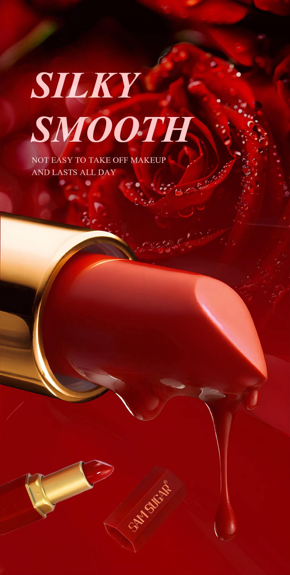Set de labiales mate LuxuryGlow de 6 colores Gold Bar: textura aterciopelada y acabado perlado