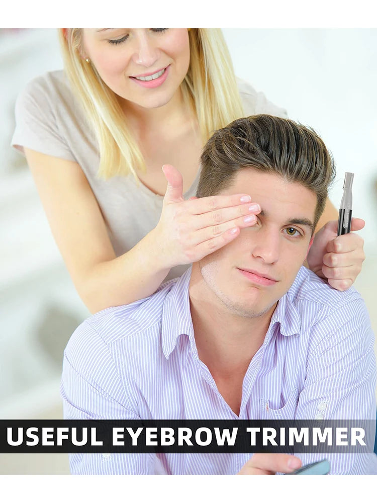 LuxuryGlow Electric Eyebrow Trimmer – Mini Facial Hair Remover for Face, Neck & Body