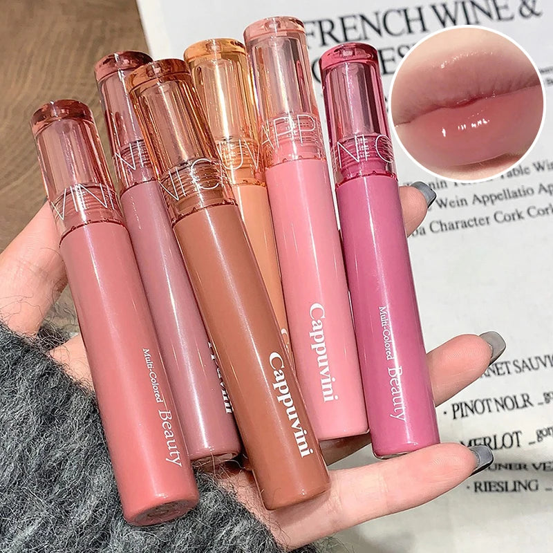 Brillo de labios Cappuvini Beauty Juice – Brillo de espejo con efecto gomoso | Brillo labial hidratante para niñas y mujeres