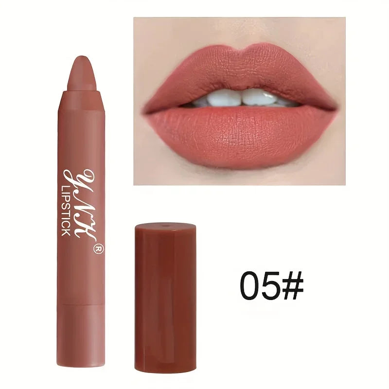 Lápiz labial mate LuxuryGlow Velvet | Tinte labial nude resistente al agua y de larga duración