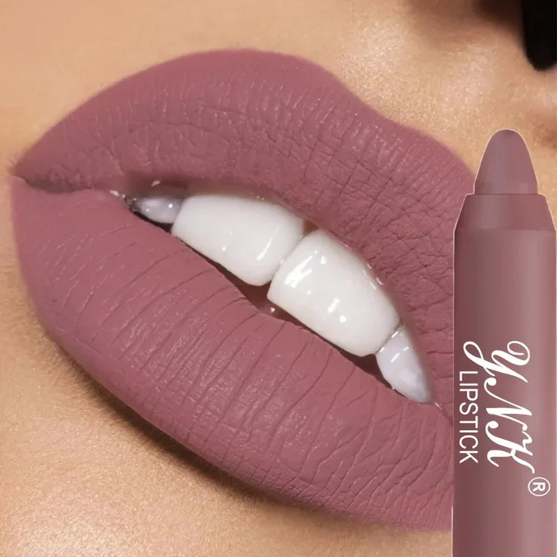 Lápiz labial mate LuxuryGlow Velvet | Tinte labial nude resistente al agua y de larga duración