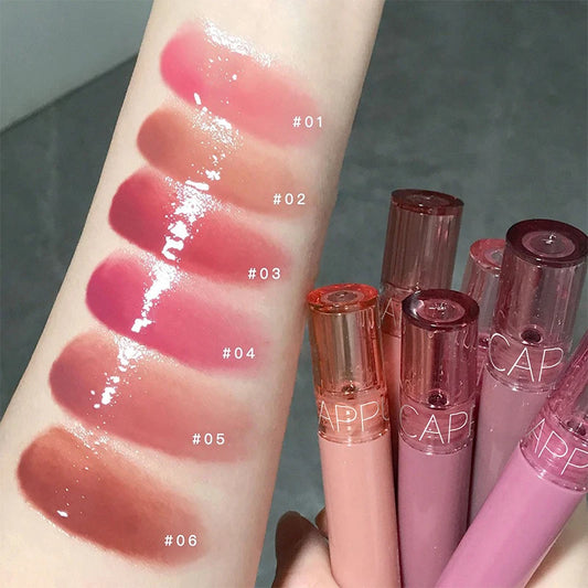 أحمر شفاه Cappuvini Beauty Juice Lip Glaze — أحمر شفاه مرطب بجل لامع مع لمعان المرآة