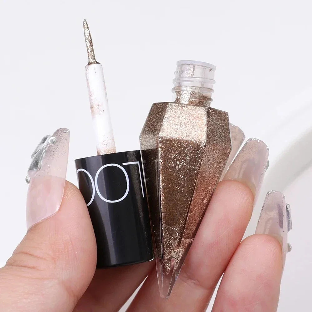 SAKSRAAR Diamond Glitter Eyeliner & Eyeshadow – Waterproof, Shimmer, Long-Lasting (2.5g)