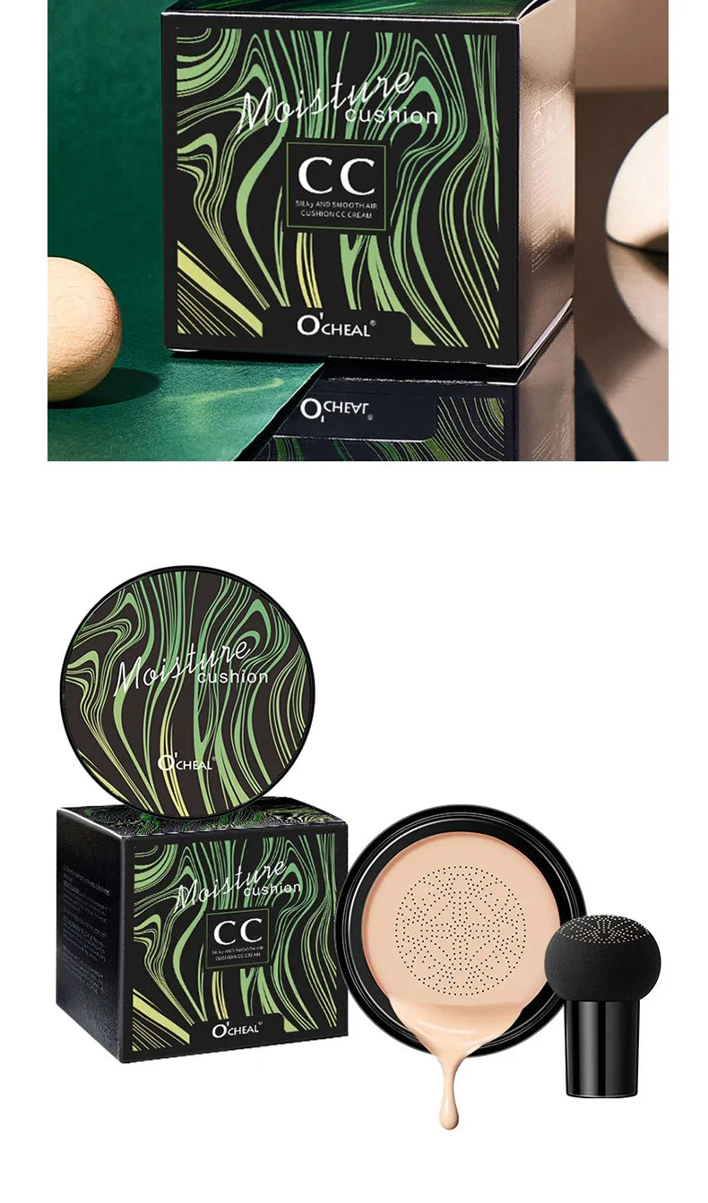 Crema BB Air Cushion de Ocheal: corrector, base y protector solar con esponja de hongo