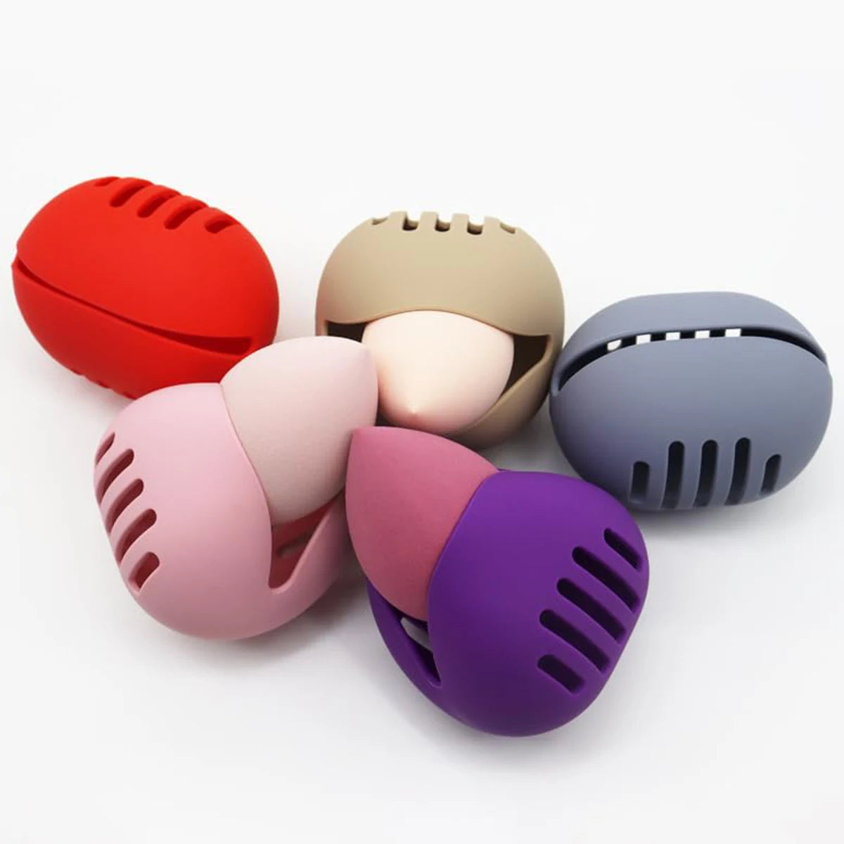 LuxuryGlow Eco-Friendly Silicone Beauty Blender Storage Case – Portable & Reusable Organizer