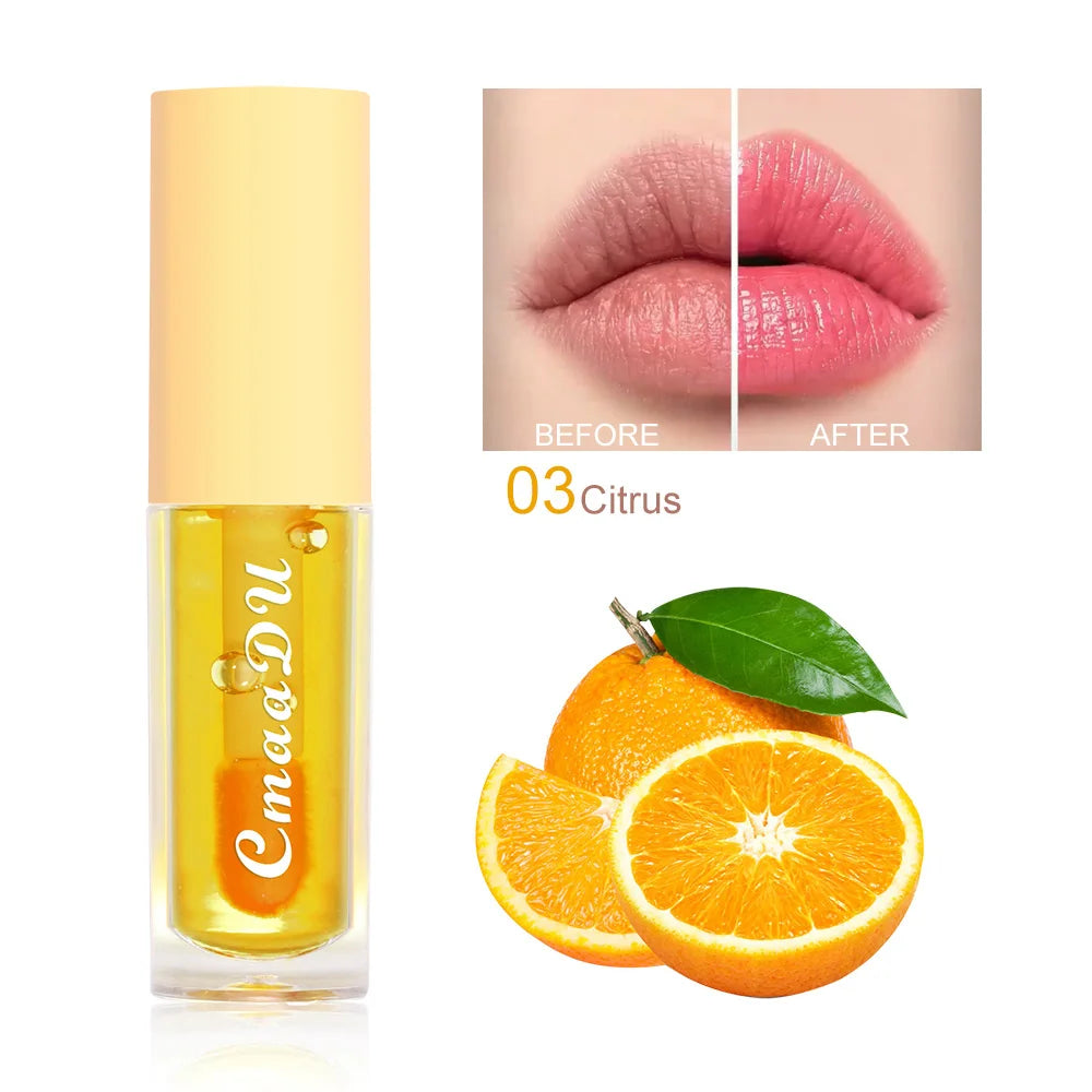 CMAADU 6-in-1 Color-Changing Lip Gloss Set – Fruity, Long-Lasting & Hydrating