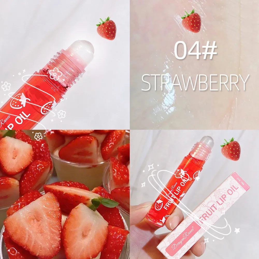 Aceite labial en roll-on LuxuryGlow: brillo labial hidratante y nutritivo para labios suaves y tersos (8 ml)