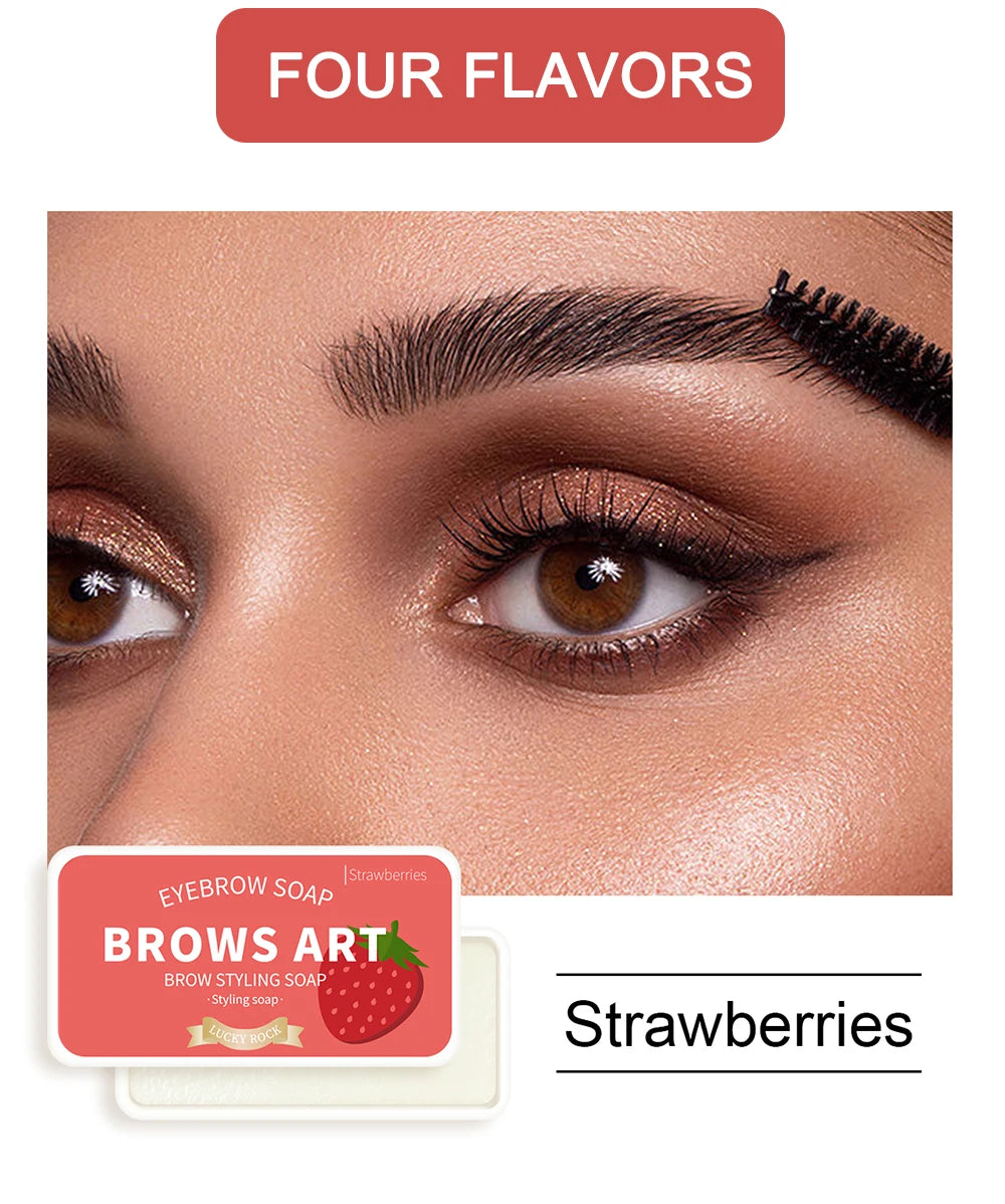 LuxuryGlow 4-Color Eyebrow Styling Wax – Waterproof, Natural Look & Long-Lasting Hold
