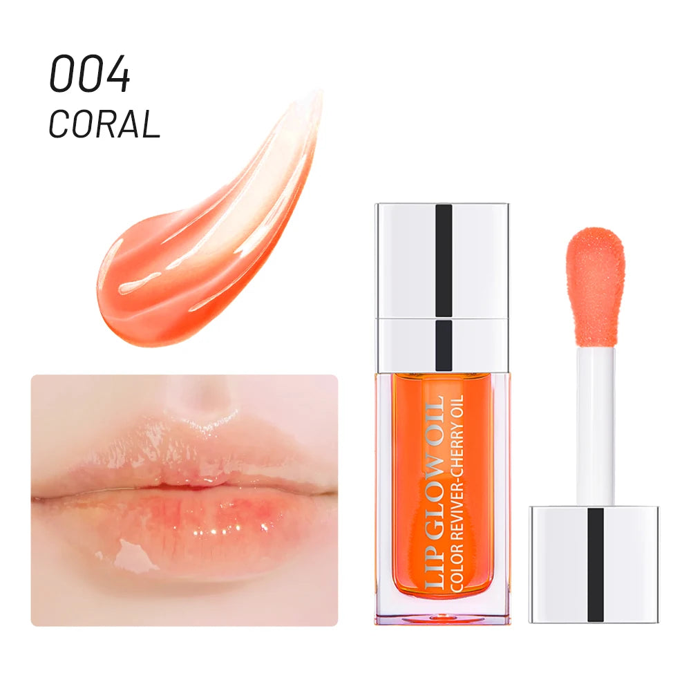 ibcccndc Hydrating Lip Oil Gloss – Cherry Seed Moisturizing & Plumping Lip Balm