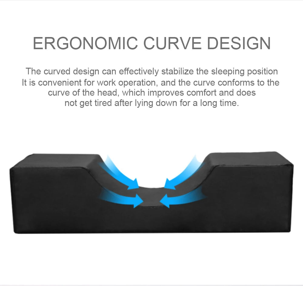 GUGCGV Ergonomic U-Shaped Eyelash Extension Pillow for Salon & Home Use