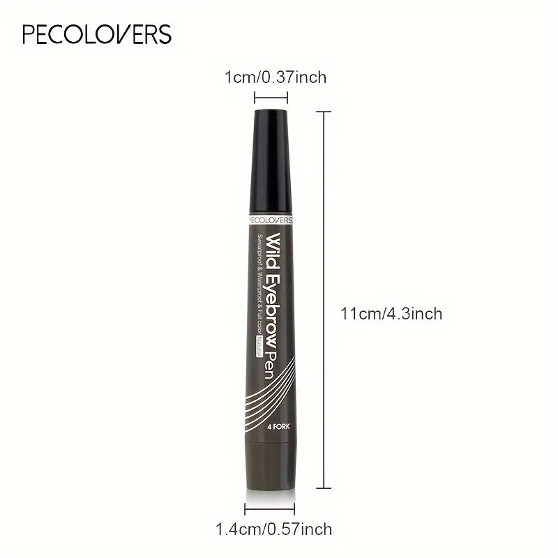 LuxuryGlow 4-Tip Waterproof Eyebrow Tattoo Pen – Long-Lasting Liquid Brow Enhancer (6 Shades)