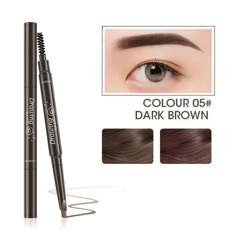 LuxuryGlow 2-in-1 Waterproof Eyebrow Pencil — Long-Lasting with Brow Brush (5 Colors)