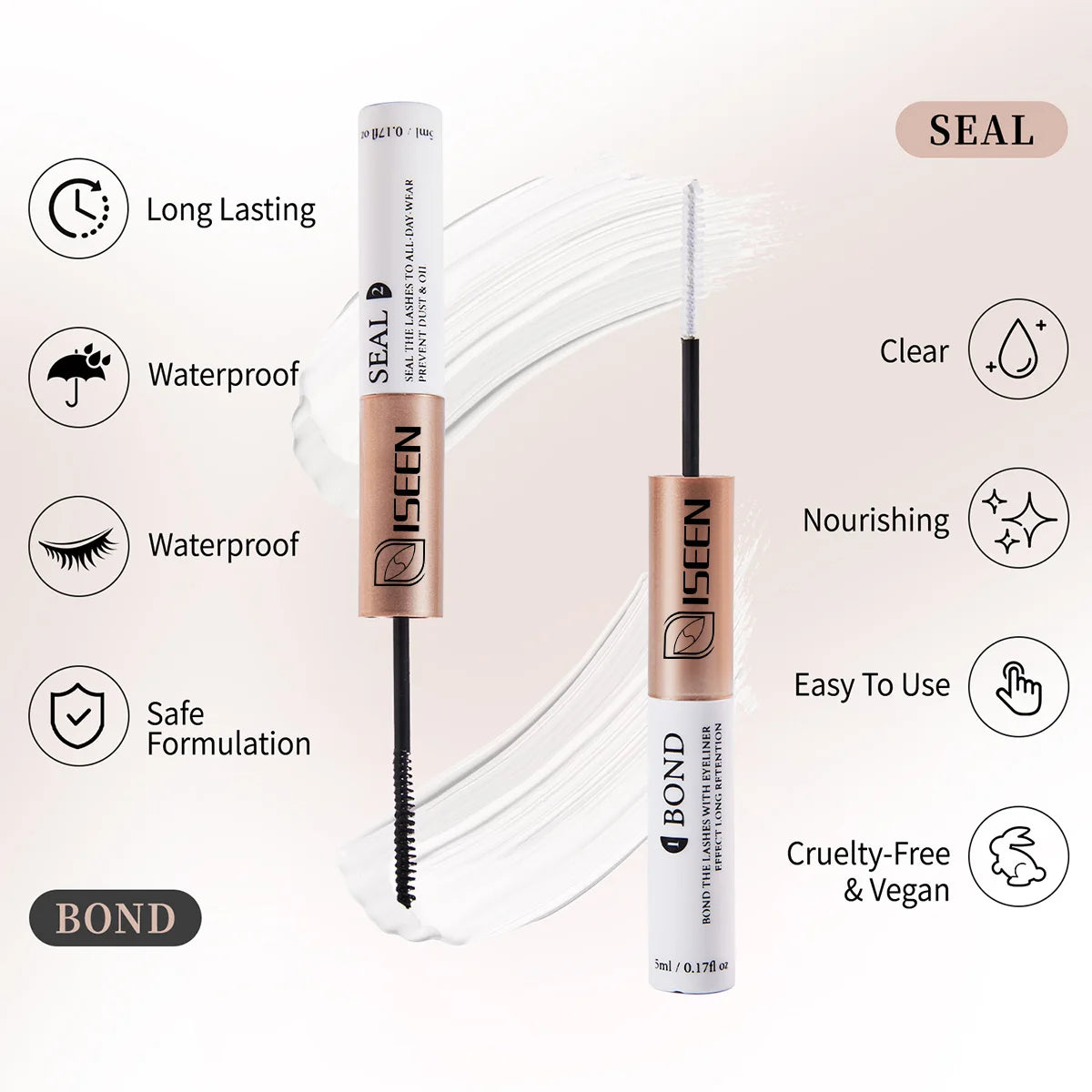 ISEEN DIY Lash Extension Kit – Mixed Lash Clusters with Bond, Remover & Tools