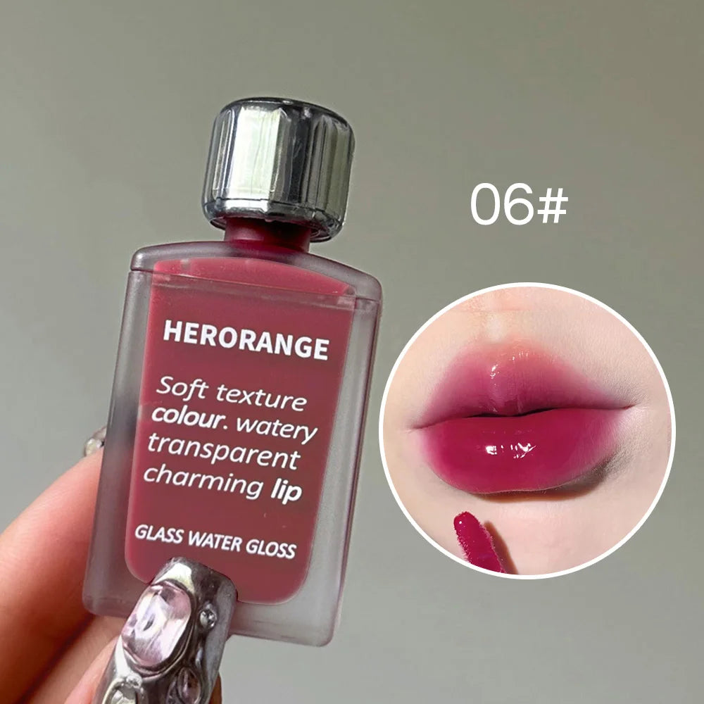 HERORANGE Mirror Lip Glaze – Moisturizing, Non-Sticky High-Shine Lip Color