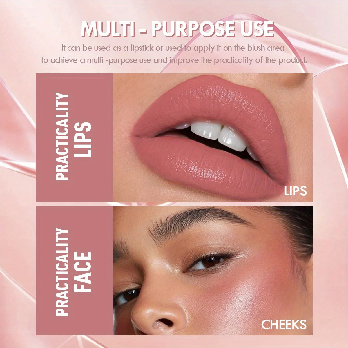 LuxuryGlow Waterproof Matte Lipstick Pencil – Long-Lasting, Non-Stick, Nude Lip Tint
