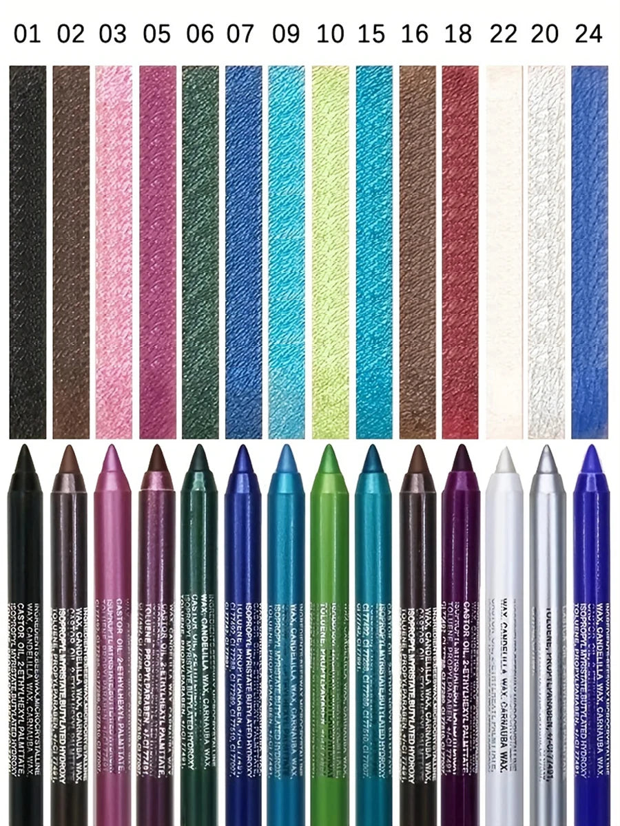 LuxuryGlow Silkworm Pearlescent Eyeshadow & Eyeliner Gel Pen – Waterproof, High Gloss