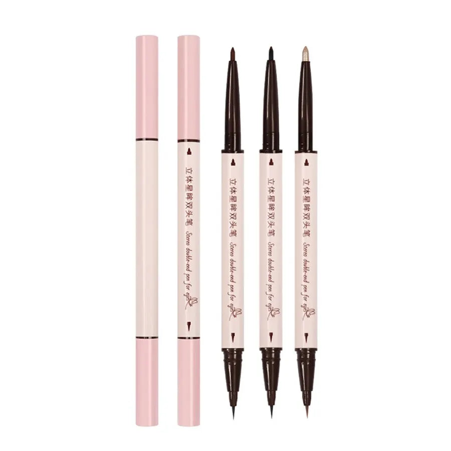 MAXFINE Double-Head Eyeliner Pen – Waterproof Fine Tip & Eye Brightener