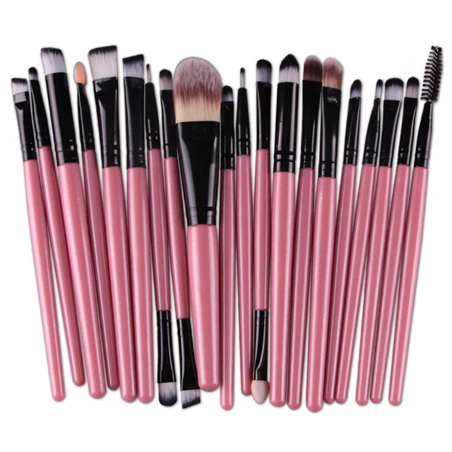 BeeChip 20 PCS Professional Makeup Brush Set – Soft Synthetic Brushes for Face & Eyes