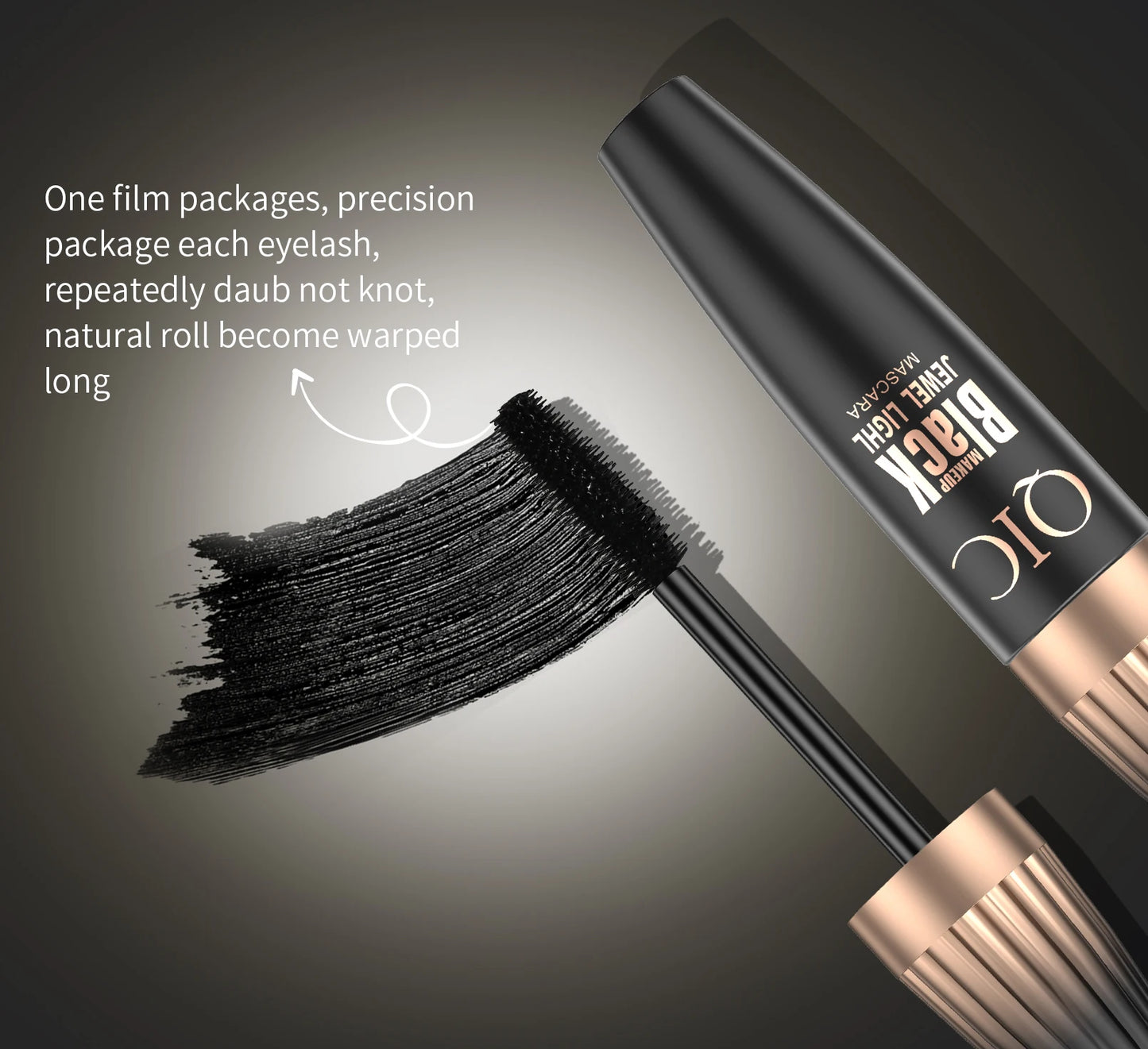 QIC 4D Waterproof Lash Mascara – Long-Lasting Curling & Thickening