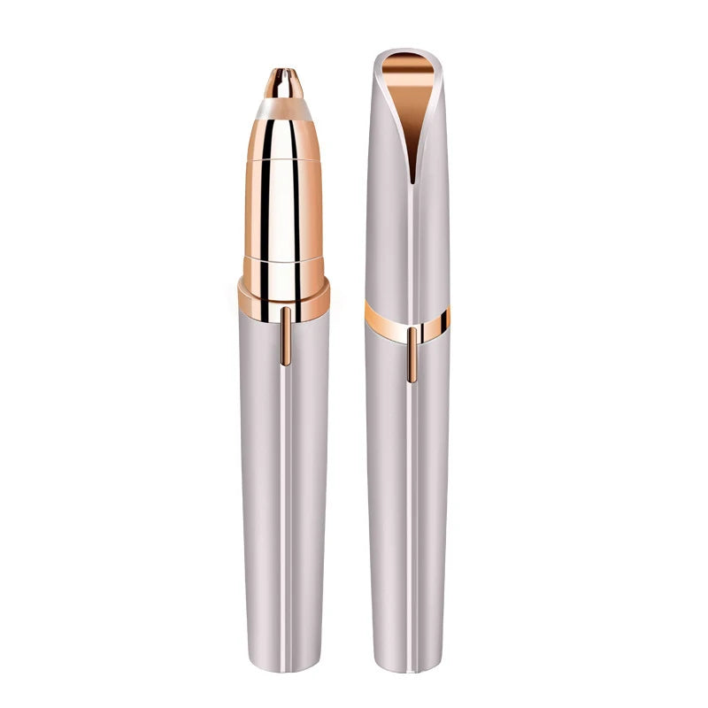 LuxuryGlow Electric Eyebrow Trimmer for Beginners – Precision Nose Hair & Brow Shaver