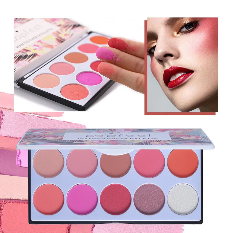 مجموعة هدايا مكياج POPFEEL من LuxuryGlow - مجموعة كاملة للوجه مع ظلال العيون، ملمع الشفاه، كريم الأساس، والفرش