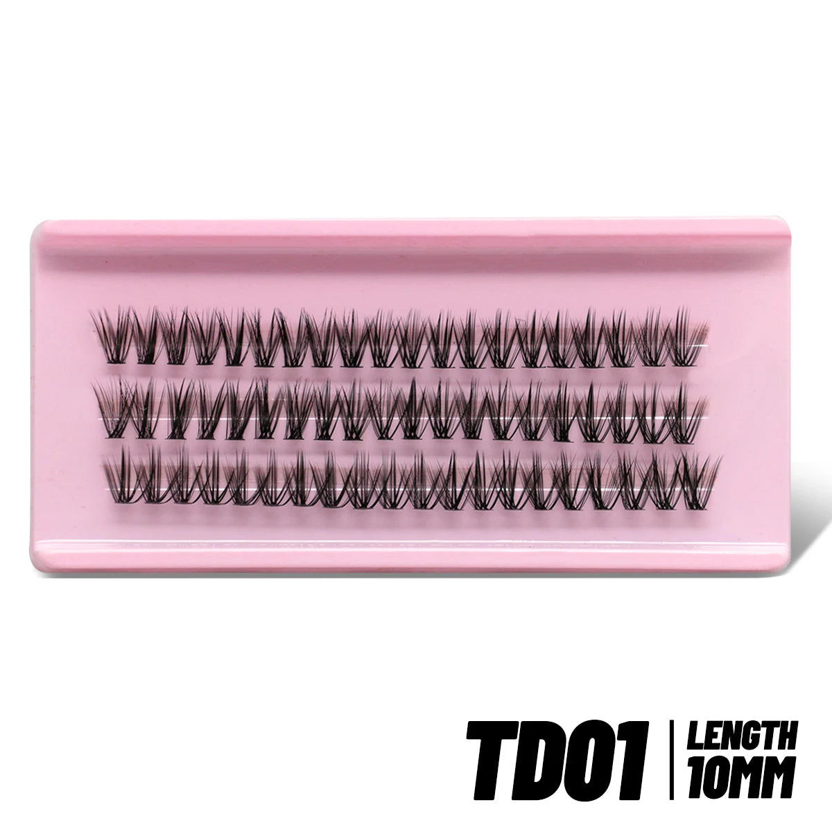 GROINNEYA Cluster Lashes – Natural Volume DIY Eyelash Extensions Mixed Tray