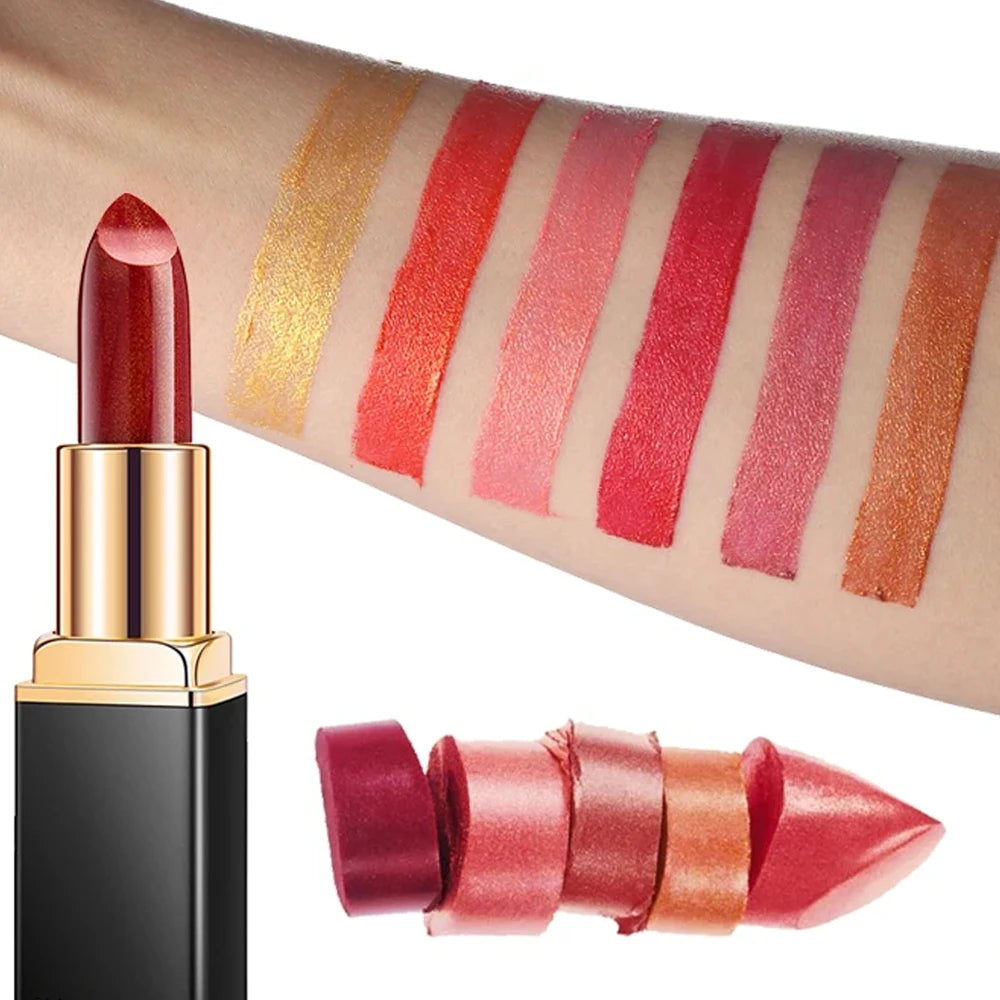 Lápiz labial hidratante Handaiyan Pearl: 9 colores, brillo duradero