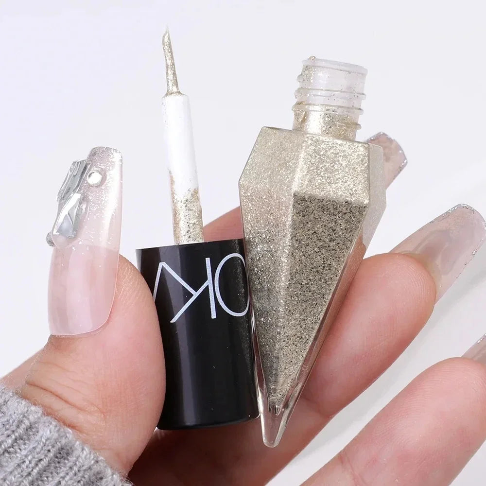 SAKSRAAR Diamond Glitter Eyeliner & Eyeshadow – Waterproof, Shimmer, Long-Lasting (2.5g)