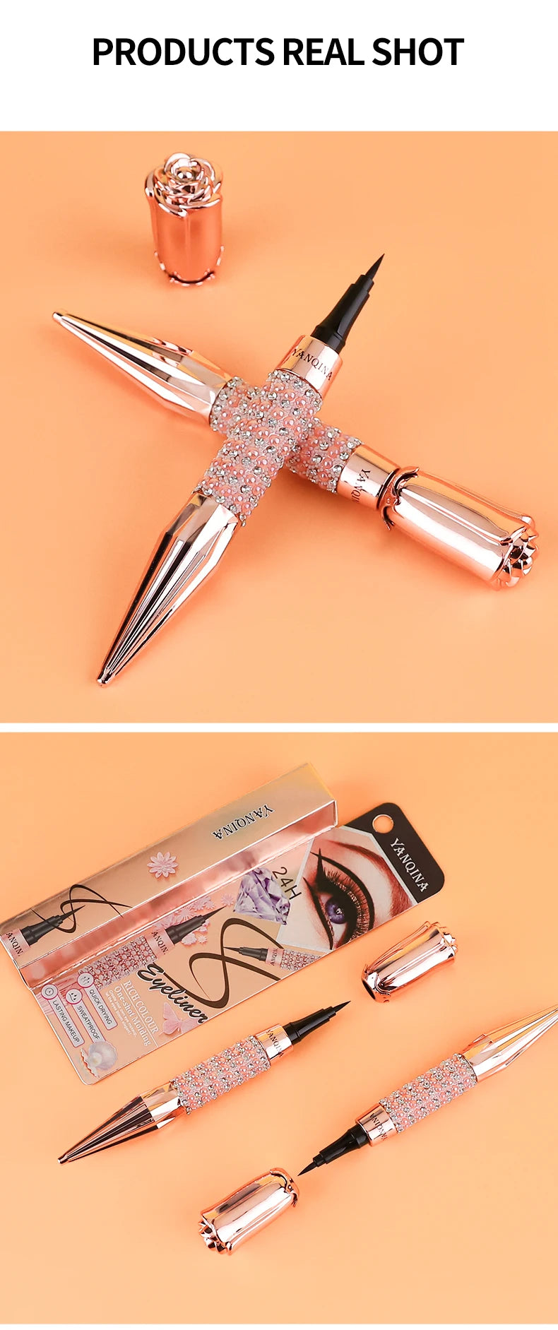YANQINA Precision Liquid Eyeliner Pen – Waterproof, Long-Lasting, Quick-Dry