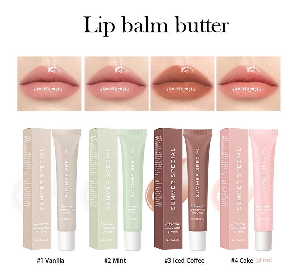 Bálsamo labial hidratante Lakerain Butter: cuidado labial hidratante, nutritivo y calmante.