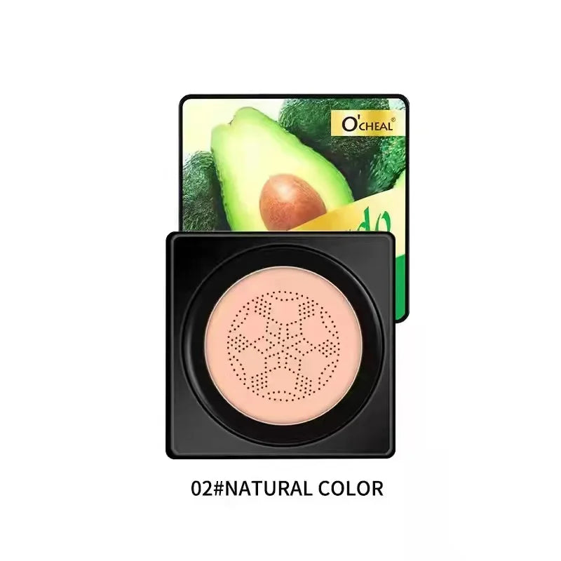 O'CHEAL Mushroom Head BB Cream: base de maquillaje en cojín de larga duración y resistente al agua