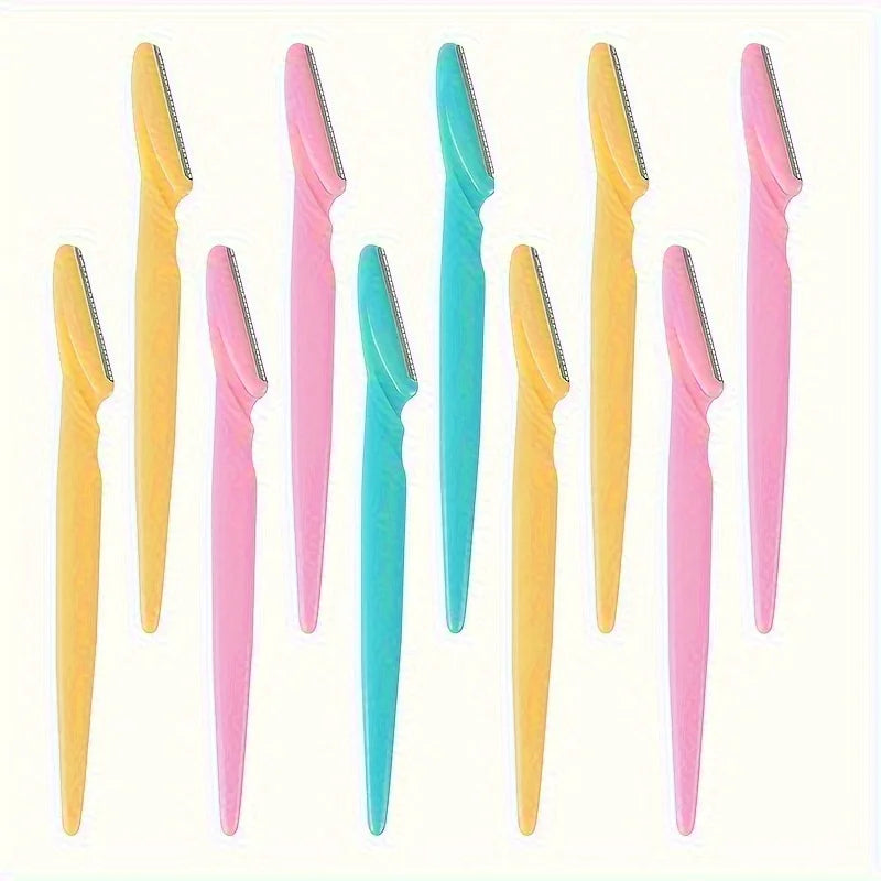 WRDEW - Juego de afeitadoras para cejas (3, 5 y 6 piezas) | Kit de recortador de vello facial de acero inoxidable