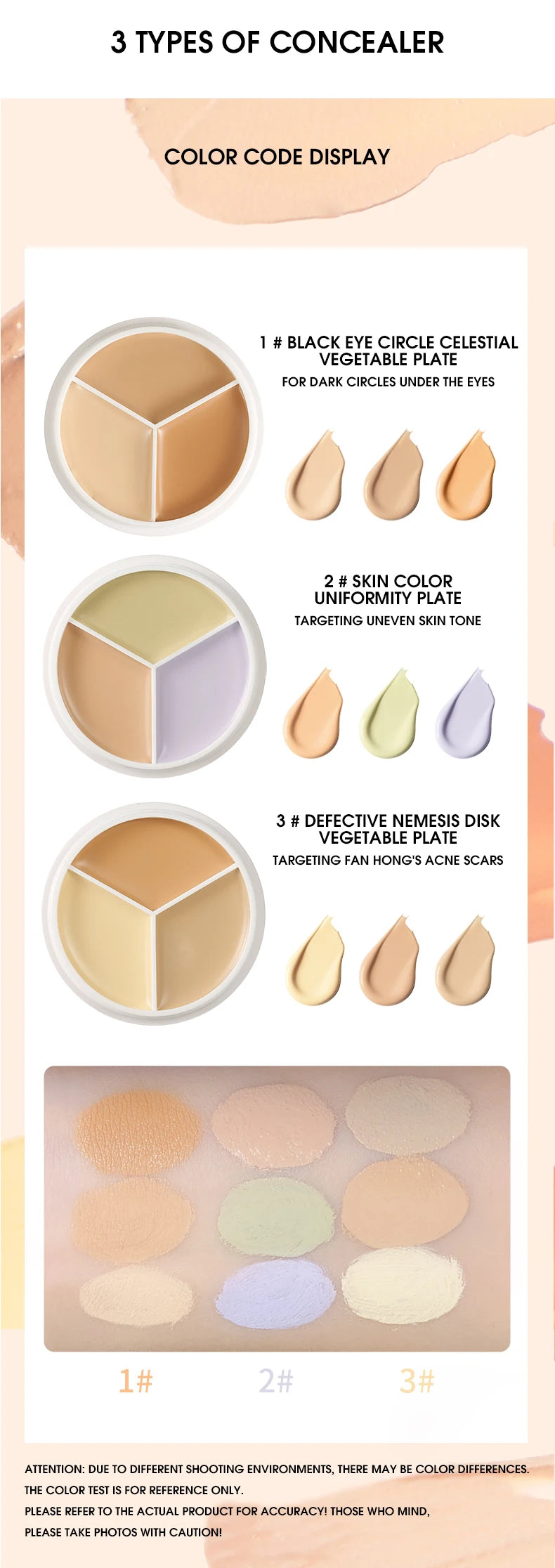 LuxuryGlow 3-in-1 Color Correcting Concealer Stick | Covers Acne, Dark Circles, Blemishes